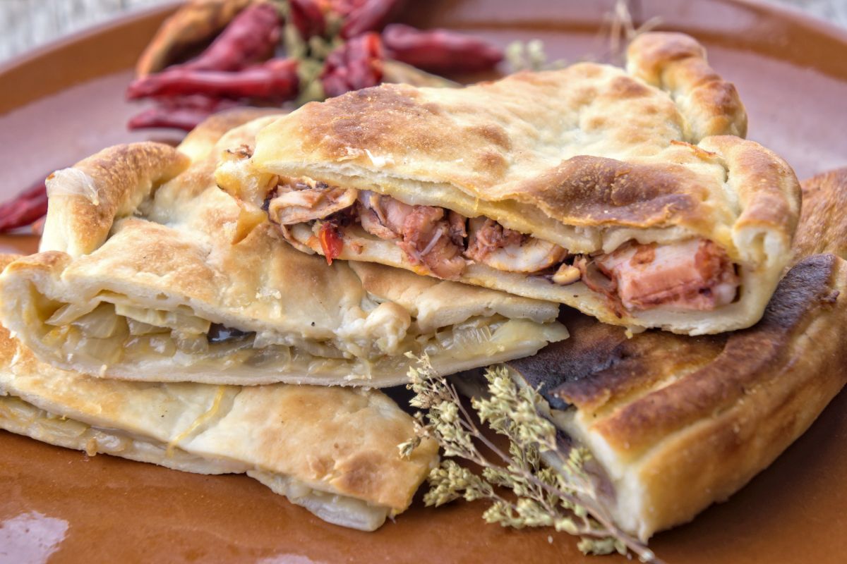 Tiella di Gaeta polpo e ciliegino 600 gr