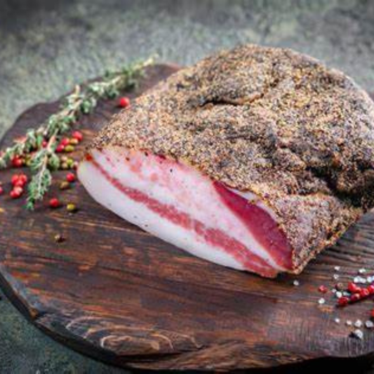 Guanciale 100%molisano cinta senese 250gr