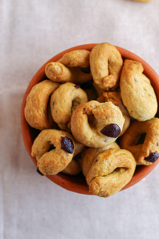 Tarallo  olive e peperoni 300 gr